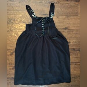 Plus Grommet Lace Up Dress